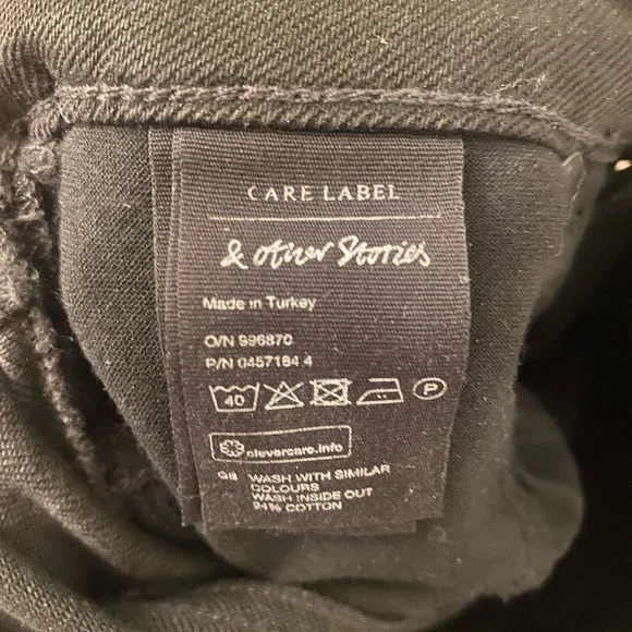 & OTHER STORIES | Black Skinny Jeans | Studded | Size 26 - Picture 4 of 5